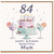84th Birthday Card for Mum, Happy Birthday Beautiful Mum