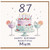 87th Birthday Card for Mum, Happy Birthday Beautiful Mum Card