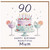 90th Birthday Card for Mum, Happy Birthday Beautiful Mum Card