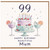 99th Birthday Card for Mum, Happy Birthday Beautiful Mum Card