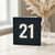 21st Birthday Card - Minimalist Bold '21' Design on Dark Background - Modern Typography Milestone Card for Him or Her