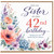 Sister 42nd Birthday Card, Floral Watercolour Birthday Card
