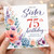 Sister 75th Birthday Card, With Love Floral Birthday Card