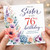 76th Birthday Sister Card, With Love Floral Birthday Card