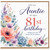 Auntie 81st Birthday Card, With Love Floral Birthday Card