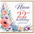Niece 22nd Birthday Card, With Love Floral Birthday Card