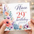 Niece 29th Birthday Card, With Love Floral Birthday Card