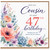 47th Birthday Card for Cousin, Floral Watercolour Birthday Card