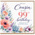 Cousin 99th Birthday Card, With Love Floral Birthday Card