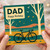Dad Birthday Card - Cycling Design with Bike Silhouette, Autumn Landscape and Trees - 'DAD Happy Birthday'