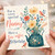 Nanny 69th Birthday Card, Tea - riffic Floral Teapot Design