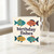 Birthday Fishes Funny Pun Birthday Card - Colourful Fish Illustration, Sea-Themed Card for Him, Her or Friend
