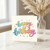 Birthday Card, Colourful Rainbow Script Birthday Card