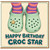 Birthday Card, Happy Birthday Croc Star Card