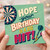 Birthday Card, Hope Your Birthday Is a Big Hit Dartboard Design