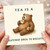 Birthday Card, Bear Tea and Biscuits Greeting Card
