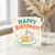 Birthday Card, Happy Birthday Cake and Confetti Design