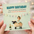Birthday Card, Funny Humorous Birthday Card with Sheep and Doll