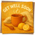 Get Well Soon Card 145mm x 145mm - Cosy Tea, Lemon & Honey Illustration - Square Greeting Card, Recovery Cheer Up for Friend or Family, Includes Kraft Envelope