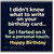 Birthday Card, I Didn't Know What to Write Birthday Card, Humorous Happy Birthday Card