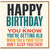 Birthday Card, Happy Birthday You’re Getting Old Humorous Ageing Card