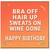 Birthday Card, Bra Off Hair Up Sweats On Wine Gone Funny Happy Birthday Card