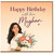 Birthday Card, Happy Birthday with Love Floral Card for Her