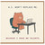 Birthday Card, A.I. Won't Replace Me Humorous Bear Laptop Greeting Card