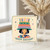 Birthday Card, Happy Birthday Illustrated Woman and Cake Hat Design