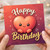 Birthday Card, Cute Heart Character Happy Birthday Card
