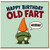 Birthday Card, Funny Happy Birthday Card with Gnome Design
