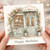 Birthday Card, Floral Pastel Café Shop Front Design