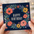 Birthday Card, Floral Wreath Birthday Greeting Card