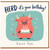 Birthday Card, Funny Cow Herd It’s Your Birthday Card with Cake