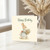 Birthday Card, Rabbit with Flowers Illustrated Card