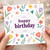 Birthday Card, Floral Happy Birthday Greeting Card