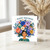 Birthday Card, Colourful Floral Woman Illustration Happy Birthday Card
