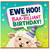 Birthday Card, Ewe Hoo Have a Baa - rilliant Birthday Card