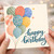 Birthday Card, Happy Birthday Balloon Design