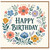 Birthday Card, Floral Wreath Design