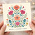 Birthday Card, Floral Greeting Card