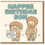 Funny 'Happee Birthdae Son' Birthday Card for Son - Cute Cartoon Duo with Umbrella - Playful Misspelt Message, Wizard-Themed Humour