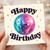 Birthday Card, Happy Birthday Disco Ball Party Card