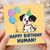 Birthday Card, Cute Dalmatian Puppy Birthday Card