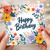 Birthday Card, Floral Birthday Card