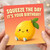 Birthday Card, Squeeze The Day It's Your Birthday Lemon Pun Card