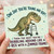 Birthday Card, One Day You're Young and Hip T - Rex Zimmer Frame Ageing Joke Card