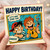 Birthday Card, Funny Comic Style Happy Birthday Card