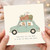 Birthday Card, Cute Animal Travel Greeting Card