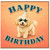 Birthday Card, Happy Birthday Cute Puppy Party Card